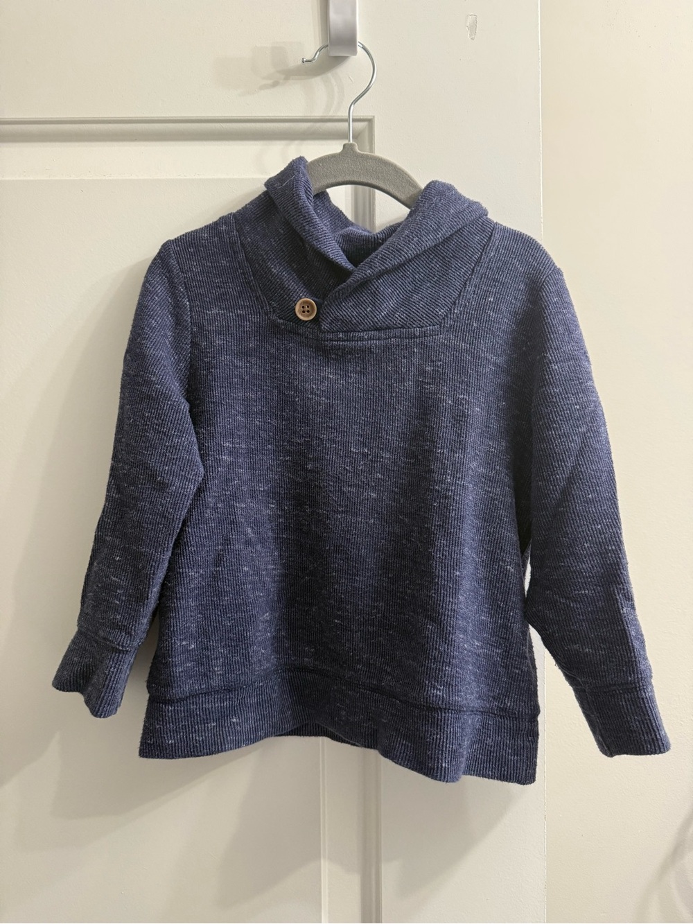Old Navy Navy Shawl-Collar Knit Sweater